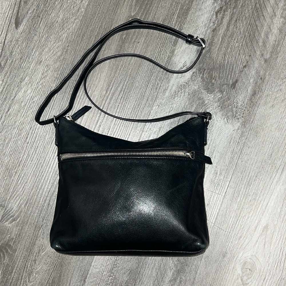 MARGOT NEW YORK Pebbled Leather Crossbody Handbag - Picture 5 of 11